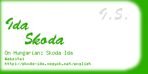 ida skoda business card